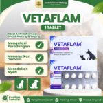 VETAFLAM TABLET - Untuk Meredakan Nyeri, Peradangan, dan Demam Pada Anjing dan Kucing