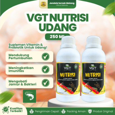 VGT NUTRISI UDANG 250 ML – Probiotik & Vitamin Organik Untuk Meningkatkan Produktivitas Udang.