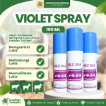 VIOLET SPRAY 100 ML – untuk Masalah Luka Hewan Ternak Sapi Kambing Domba