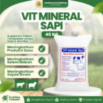 VIT MINERAL SAPI 40 KG (1 ZAK) - Premix Vitamin Mineral Untuk Penggemukan Sapi Dan Domba