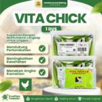 VITA CHICKS 100 GRAM 1 DUS (10 SACHET) - Vitamin Pertumbuhan Anak Ayam Burung Unggas