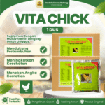 VITA CHICKS 250 GRAM 1 DUS (ISI 20 SACHET) – Vitamin Pertumbuhan Anak Ayam Burung Unggas