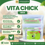 VITA CHICKS 50 GRAM 1 BOX (10 PCS) MEDION – Vitamin Pertumbuhan Anak Ayam Burung