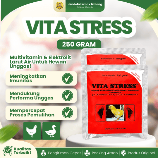 VITA STRESS 250 GRAM MEDION - Vitamin Anti Stress Untuk Ayam dan Unggas