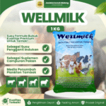 WELLMILK SUSU TERNAK 1 KG – Pengganti Susu Induk Untuk Hewan Ternak Berkualitas.